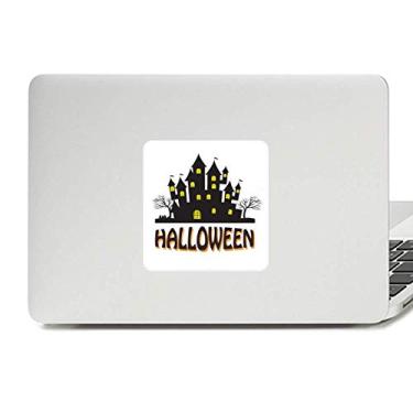Imagem de Adesivo de vinil para laptop Happy Halloween Castelo de terror Decoração de PC