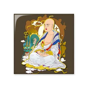 Imagem de Religião Alfândega Dezoito Arhats Figura Cerâmica Azulejo Brilhante Decalque Pedra Adorna de Tijolos Vitrificados