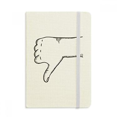Imagem de Ridicule Gesture Line Desenho Padrão Caderno Oficial Tecido Rígido Diário Clássico