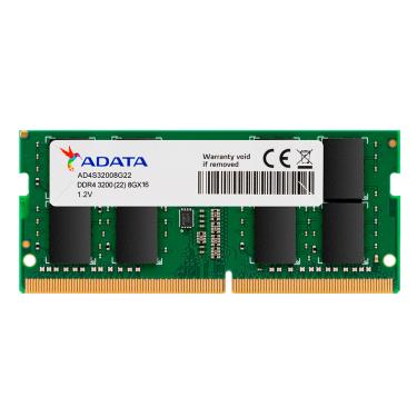 Imagem de Memória para Notebook Adata, 8GB, DDR4, 3200MHz, CL22 - AD4S32008G22-SGN
