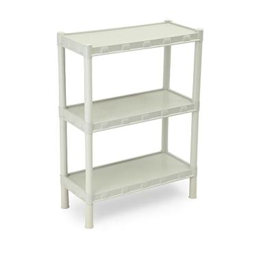 Imagem de Estante Plástica Branca 3 Prateleiras Agraplast Cod 919