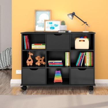 Imagem de Nicho Organizador 3 Gavetas Qmovi Preto