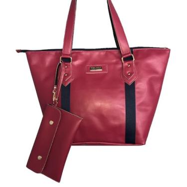 Imagem de Bolsa Shopping Bag com Carteira Viva Magenta