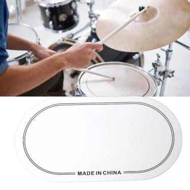 Imagem de Remendo da Cabeça do Cilindro de 2 Pces, Remendo do Pedal do Tambor Baixo Resistente Ao Desgaste do Animal de Estimação único, Protetor do Remendo da Pele do Controle do Overtone