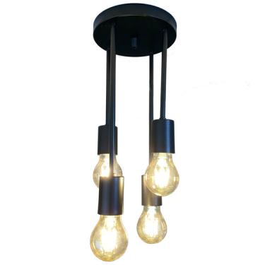 Imagem de Lustre Sputnik Aranha 4 Braços Luminária Industrial