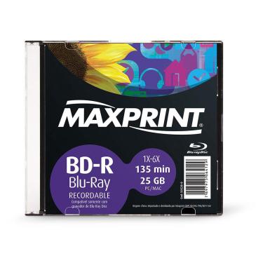 Imagem de Bd-R Blu-Ray Gravável 25Gb 2X Maxprint