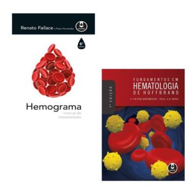 Imagem de Kit2 Livros: Fundamentos Em Hematologia De Hoffbrand + Hemograma - Art