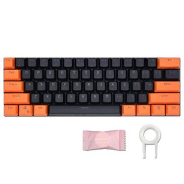 Imagem de JOMGBB Teclas mecânicas para GH60 / RK61 / ALT61 / Annie/Teclas de pôquer de teclado, teclas grossas PBT para teclado mecânico 60%, com extrator de chave (apenas teclas de venda) (K2)