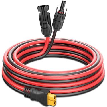 Imagem de Cabo de carregamento de painel solar para XT60 (12AWG 1,8 m), fio de extensão Gonifeto Solar para XT60 para gerador Ecoflow, conector solar para moldagem por injeção XT60 cabo de carregamento para
