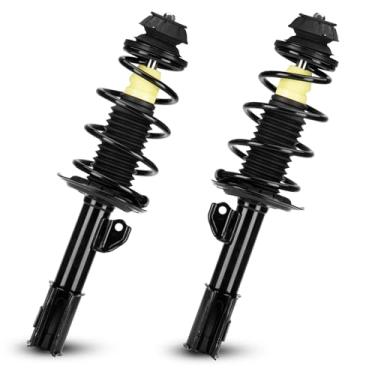 Imagem de Amortecedor dianteiro completo compatível com Toyota Yaris 2006 2007 2008 2009 2010 2011 2012, amortecedores com mola helicoidal 272289 272288 (conjunto de 2)