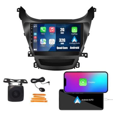 Imagem de Kunfine Car CarPlay Android Navegação Automática Rádio GPS Estéreo Câmera Reversa Tela IPS Touchscreen Tablet Pad Media Player para Hyundai Elantra 2014-2016, se aplicável Quad Core 2G + 32G