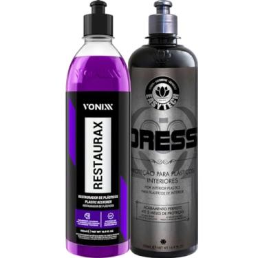 Imagem de Dress Protetor Revitalizador De Plástico Automotivo Easytech Restaurax Revitalizador para Plasticos externos Vonixx