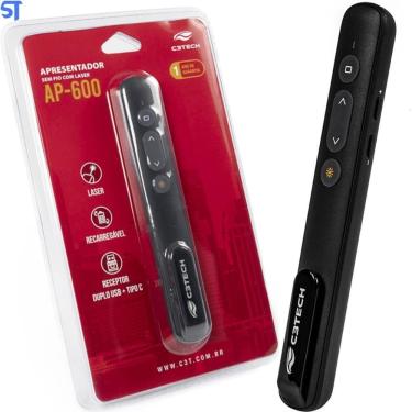 Imagem de Apresentador sem fio preto ap-600 c3tech