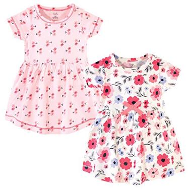 Imagem de Touched by Nature Vestidos femininos de manga comprida de algodão orgânico tamanho único, Bebê infantil coral jardim manga curta, 3-6 Meses