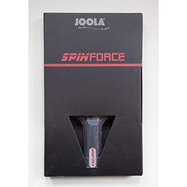 Imagem de JOOLA Raquete de tênis de mesa profissional Spinforce – Raquete de ping pong de nível de competição com alça rodada – torneio aprovado pela ITTF de borracha e lâmina de tênis de mesa pré-montada