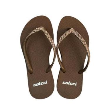 Imagem de Chinelo Colcci New Strass Marrom Carvalho-Feminino