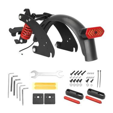 Imagem de XCPHGFM Amortecedor traseiro para patinetes elétricos, com guarda-lamas e luz traseira, compatível com scooter elétrica Ninebot G30 MAX