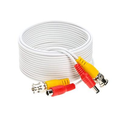 Imagem de Cables Direct Online Fio de extensão de cabo de alimentação BNC pré-fabricado branco de 3 m para CCTV, câmera de segurança, DVR, sistema de vigilância, cabo plug & play tudo em um