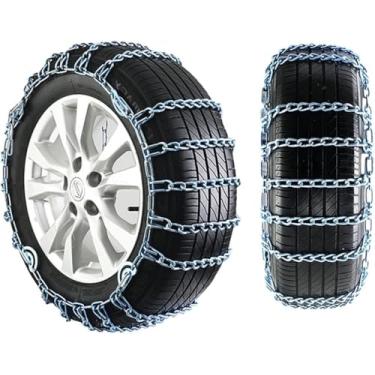 Imagem de Correntes de neve de metal, correntes de neve de carro, correntes de tração ajustáveis ​​antiderrapantes para pneus, correntes de tração de solução de emergência, 225/45R19