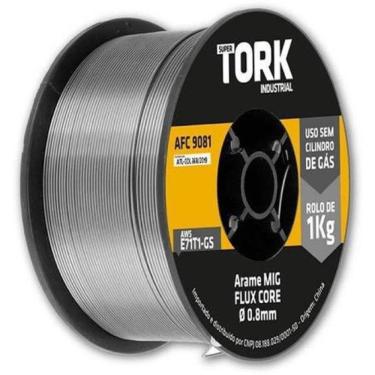 Imagem de Arame De Solda Mig Para Uso Sem Gás 0,8Mm 1Kg Super Tork