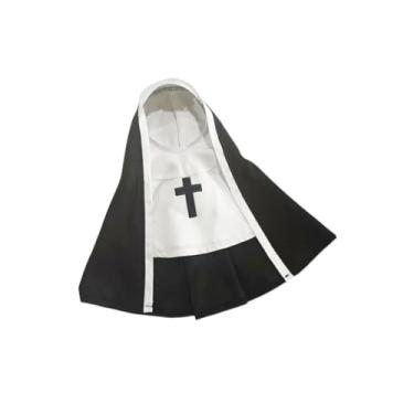 Imagem de Generic Freira Cachorro Halloween Traje Animais de Estimação Cosplay Vestuário Engraçado Sessões de Fotos Preto Branco Mostrar Gatinho Cos Terno Animais de,