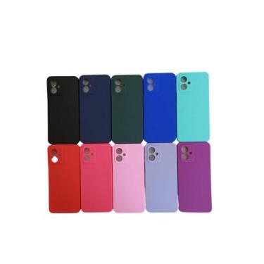 Imagem de Capa Aveludada Moto G54 + Película 3D Lilas - Dsitrbuidora Brita