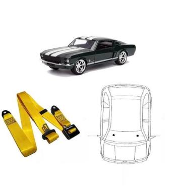 Imagem de Cinto de Segurança estático de 3 pontos dianteiro Ford Mustang - HCML,