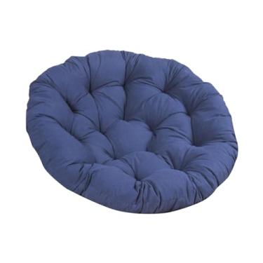Imagem de Baoblaze Almofada para Cadeira Papasan, Almofada para Cadeira de Ovo de 20 Polegadas (apenas Almofada), Tapete Multifuncional para Cadeira de Jardim para, Azul escuro, Tamanho real