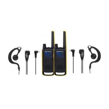 Imagem de Kit radio comunicador t470br + par fone comunicador motorola talkabout