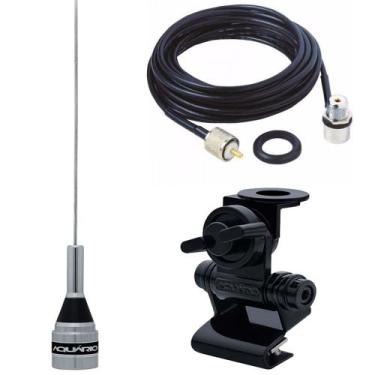 Imagem de Antena Móvel 1/4 Vhf 131-900mhz 200w 50cm M-300c Suporte Porta Malas M
