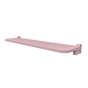 Imagem de PRAT.K Prateleira 1,5 Rosa Quartz com Suporte Plástico 25x80cm (Kids)