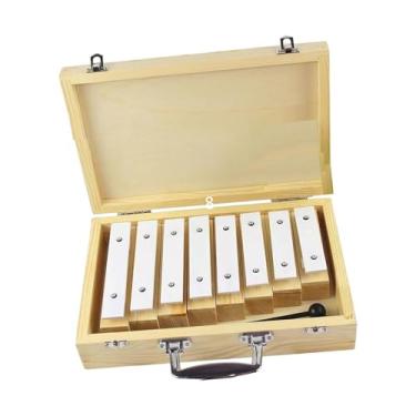 Imagem de oshhni 8 Notas Xilofone de madeira Brinquedos educativos com estojo Xilofone infantil com malhos para crianças pré-escolares Jardim de infância