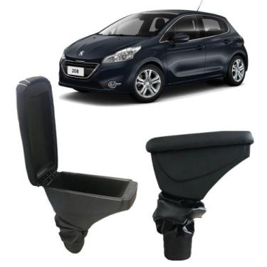 Imagem de Apoio de braço para Peugeot 208 até 2021 - ARTEFACTUM, TECIDO PRETO