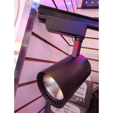 Imagem de Spot de led 30w para trilho Eletrificado branco quente/preta - Tlt