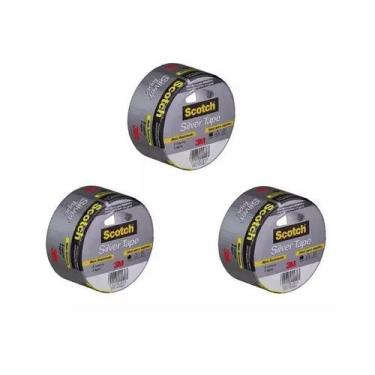Imagem de Kit 3 Fita Silver Tape 3M SCOTCH 45MM X 5M