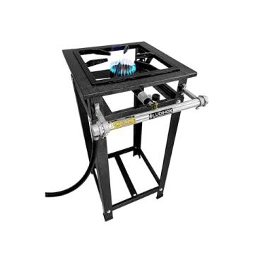 Imagem de Fogão Industrial Alta Pressão 1 Boca 30x30 P5 Grelha 30X30 FERRO FUNDIDO