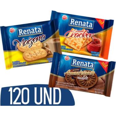 Imagem de Biscoito Sache Renata Cream Cracker Chocolate Maizena 120 U