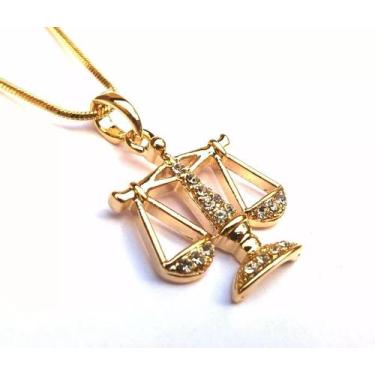 Imagem de Colar Cordão Gargantilha Profissão Direito Folheado - Milena Folheados