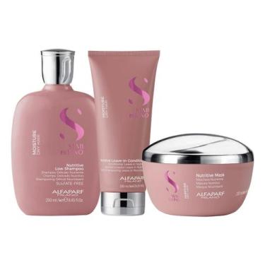 Imagem de Kit Moisture Shampoo, Condicionador e Máscara - Alfaparf - Alfaparf Mi