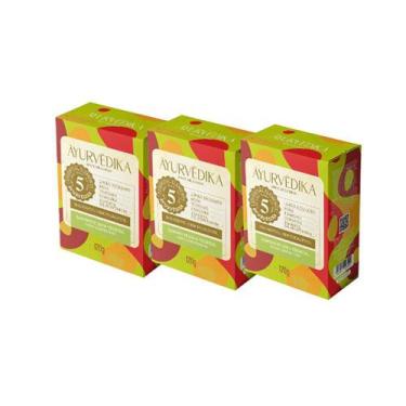 Imagem de Kit 3 Sabonetes em Barra 100% Vegetais Fresh LemonGrass - Ayurvédika