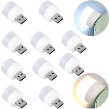Imagem de 10 Luminária Led Usb Luz Leitura Lampada Portátil Atacado - Ami
