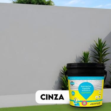 Imagem de Impermeabilizante Borracha Líquida Elástica 18 Litros Quartzolit - Par