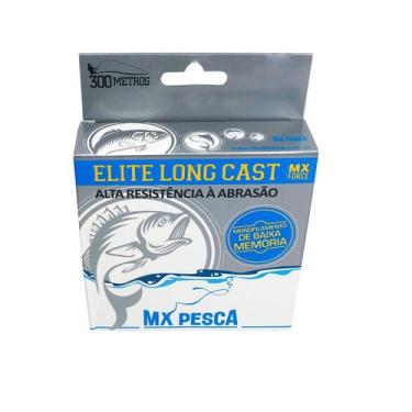 Imagem de Linha MX Pesca MX Elite Long Cast 300m Monofilamento Azul Clara 0,35 1