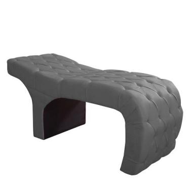 Imagem de Maca Estofada Para Estética Facial Cílios Sobrancelha Cinza - Biselos 