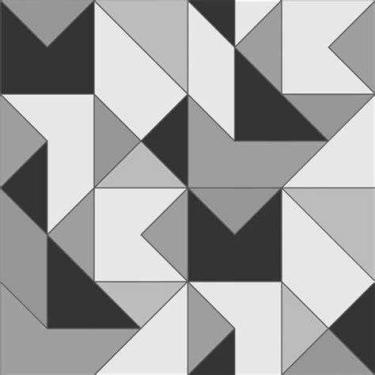 Imagem de Papel de Parede Vinílico Contemporâneo Geométrico Preto 4109 - Bobinex