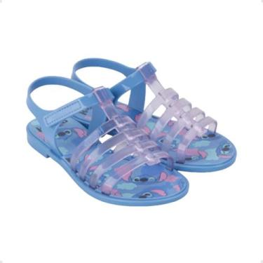 Imagem de Sandália Infantil Papete Grendene Stitch Clutch Bag Azul, Azul, Rosa, 