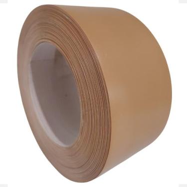 Imagem de Fita De Borda Para Formica Castanho Avelã Fosca 64mm X 10m Acabamento 