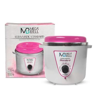 Imagem de Termocera Aquecedora Mega Bell 700g Branco E Rosa P/Cera