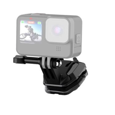 Imagem de Clipe de para-brisa de motocicleta para GoPro Hero 12 11 10 9 8 7 6 5 4 DJI OSMO 3 Pocket Insta 360 X4 X3 X2 Câmera de ação Smartphone, braçadeira de liga de alumínio Go-Pro Mount