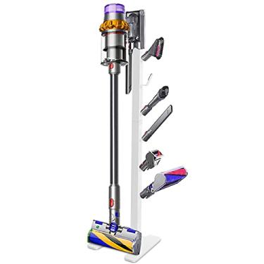 Imagem de XIGOO Storage-Stand-Docking-Station-Holder Compatible with Dyson V15 Detect V11 V10 V8 V7 V6 Cordless Vacuum Cleaners, Stable Metal Organizer Rack(White, 6 Hooks)